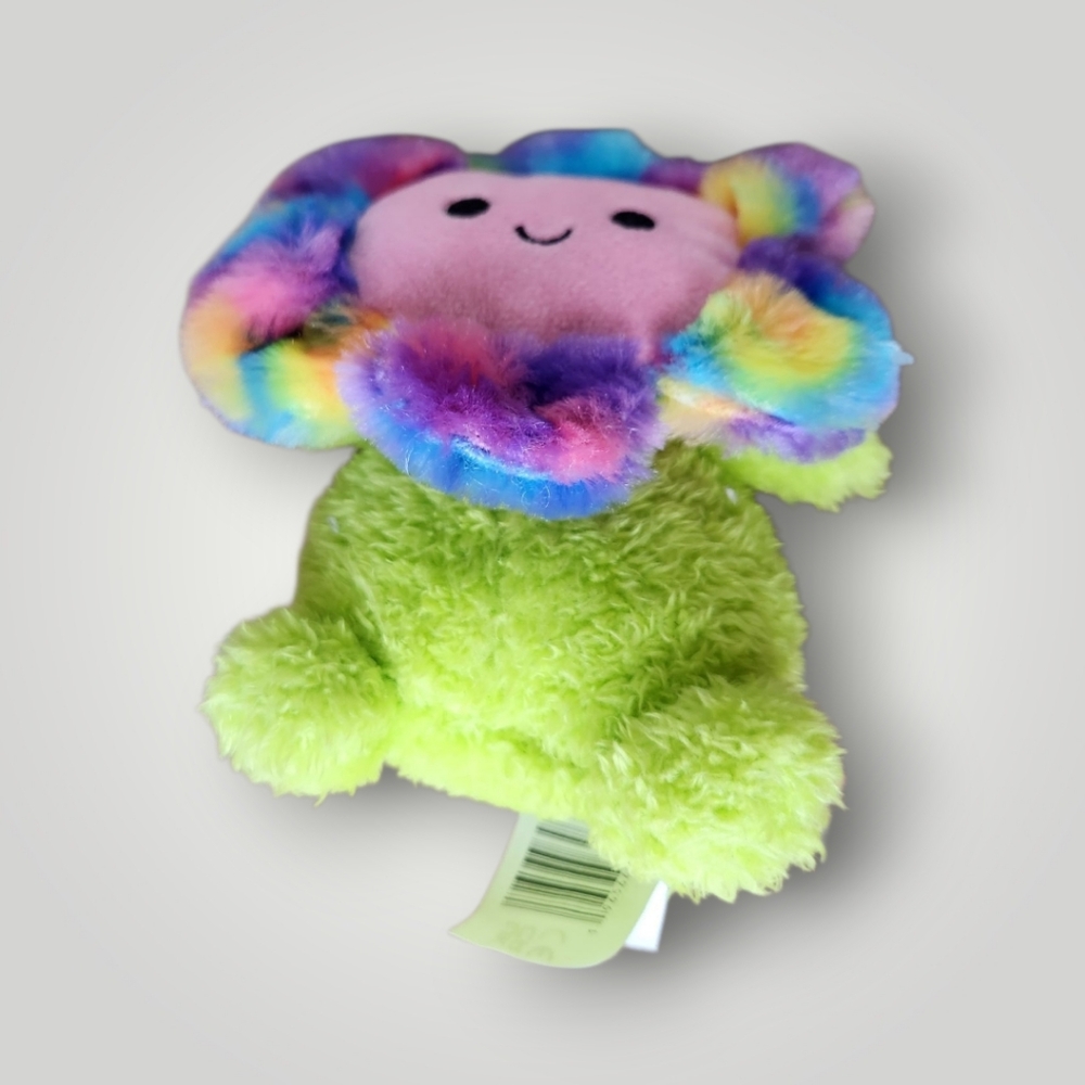 Kellytoy BumBumz 7.5" Groovy Bumz Faye the Tie Dye Flower plushie - Picture 2 of 8